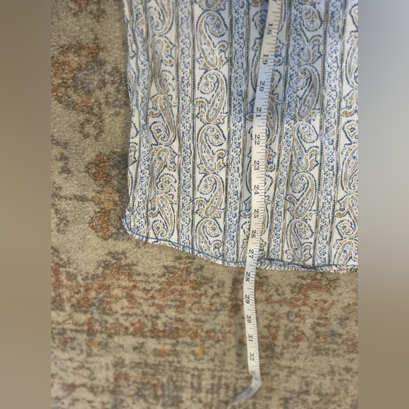 Panhandle Rough Stock Women’s Blue Collared Paisley Pearl Snap Sz Xl - Picture 9 of 10